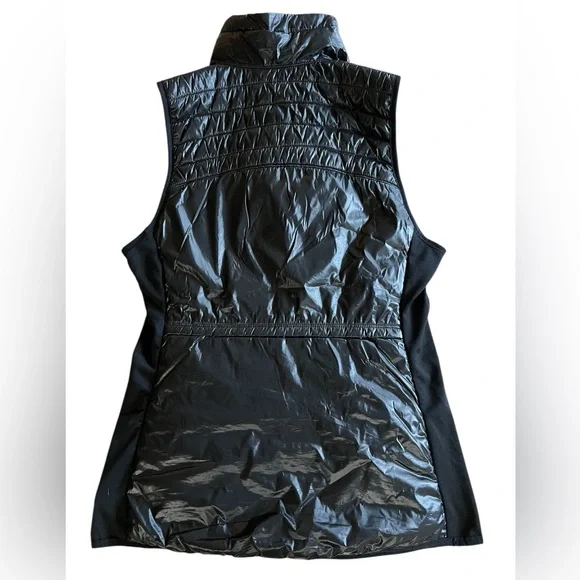 Calvin Klein Performance Black Funnel-Neck Puffer Full-Zip Vest Sz XS Athleisure - Picture 5 of 10